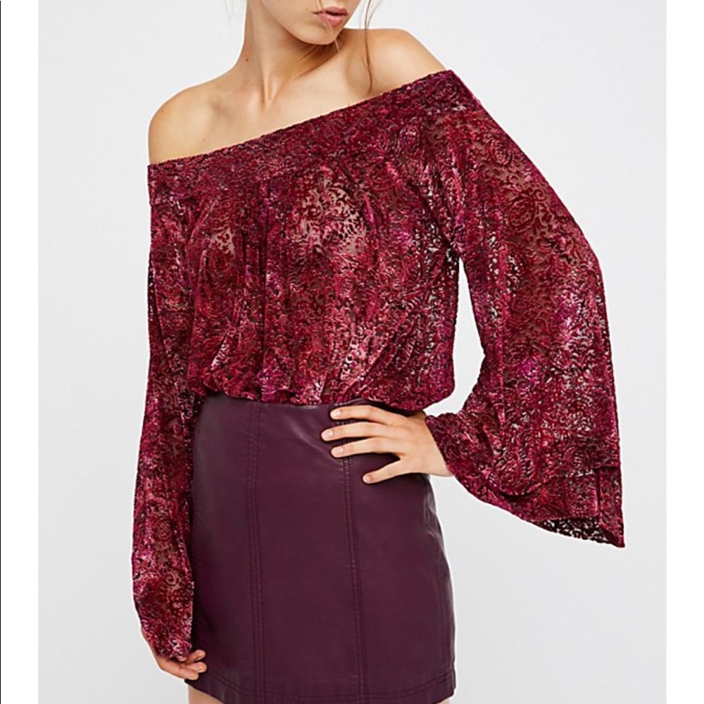 Free People Ginger Berry Top